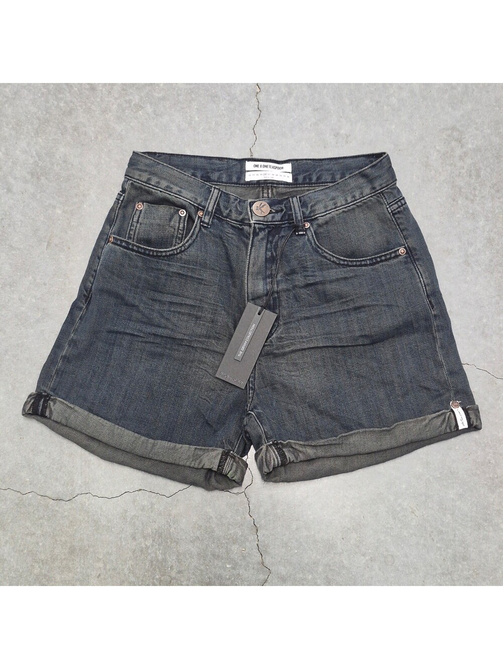 One by One Teaspoon Cuffed Denim Shorts NWT